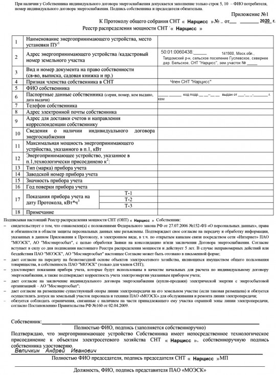 Заявл Общ ЭлСети